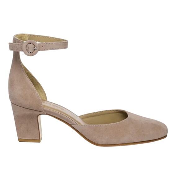 Bernardo Womens Remy Block Heel Pump US 10M EU 40 Beige Leather GUC - Picture 2 of 14